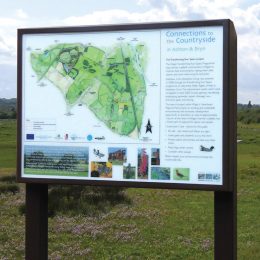 Fusilier entrance orientation sign