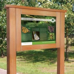 Bowman c recycled plastic park interpretation