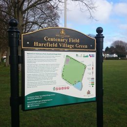 Cavalier park entrance sign