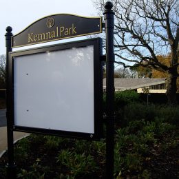 Cavalier steel notice board