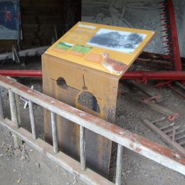 Corten steel interpretation lectern