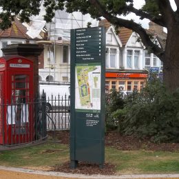 dChipher pedestrian entrance sign