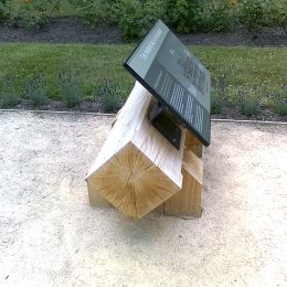 Eastbury low level wooden metal lectern