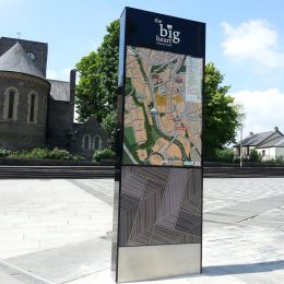 Enigma city entrance map sign
