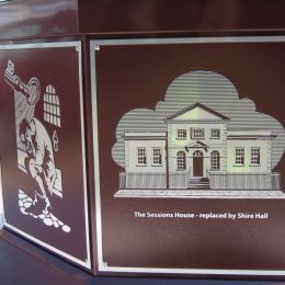 Etched zinc tactile panel