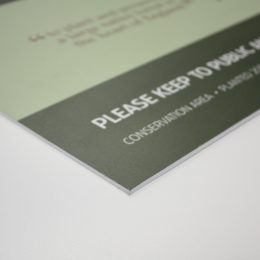 Foamex printed panel