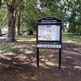 Fusilier park notice board