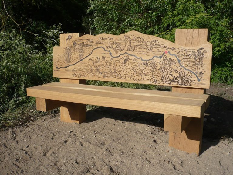 Interpretive bench