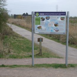 Lancer interpretation park metal sign