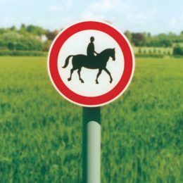 Modular public warning circular sign