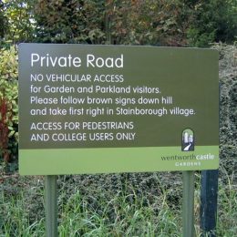 Modular public warning sign