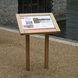 Musketeer wooden interpretation lectern