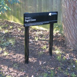Richmond badging metal sign
