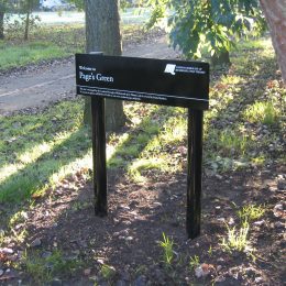 Richmond metal badging park sign