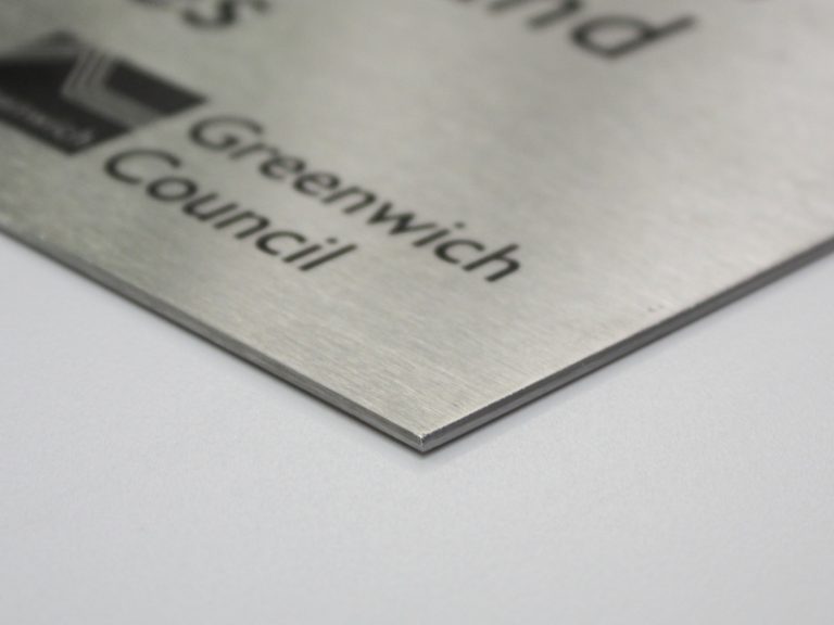 Stainless steel graphic panel