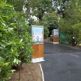 Timber totem visitor information
