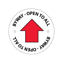 Open byway waymarking disc
