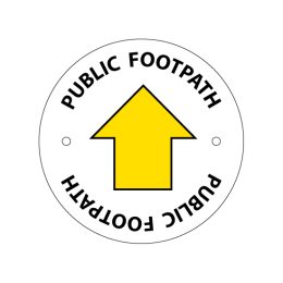 Public footpath waymarking disc