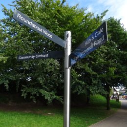 Contemporary directional fingerpost