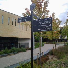 contemporary fingerpost directional black