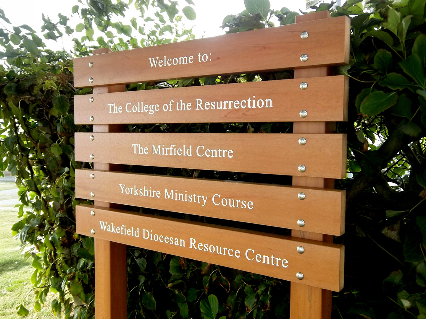 Ladder sign – recycled plastic