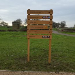 Ladder sign wood