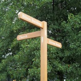Rustic fingerpost - recycled plastic