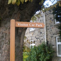 Recycled plastic fingerpost