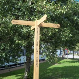 Rustic fingerpost - oak