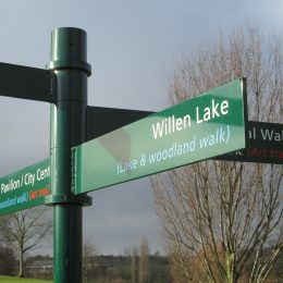 Sentinel metal fingerpost