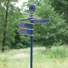 Traditional cast metal fingerpost