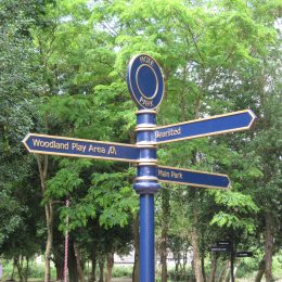 Traditional directional fingerpost