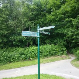Traditional metal fingerpost