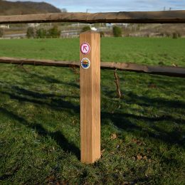 Waymarking directional post oak