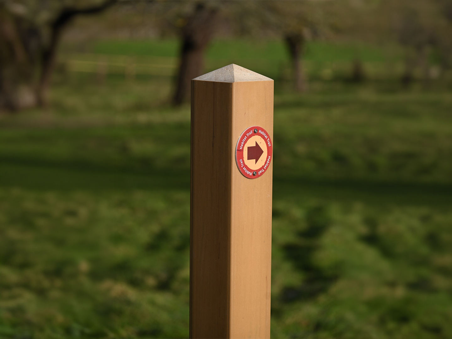 Waymarking post – recycled plastic