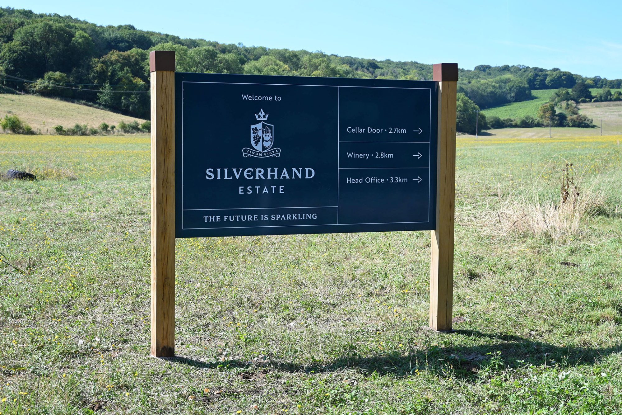 Guiding vineyard visitors through the Silverhand Estate