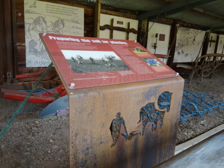 Corten steel lectern
