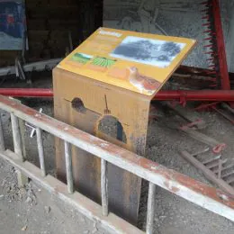 Corten steel interpretation lectern