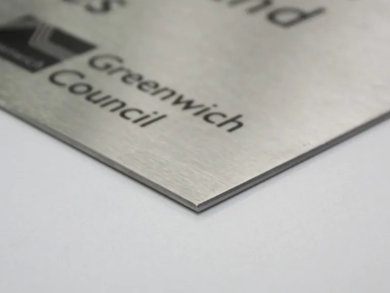 Stainless steel graphic panel