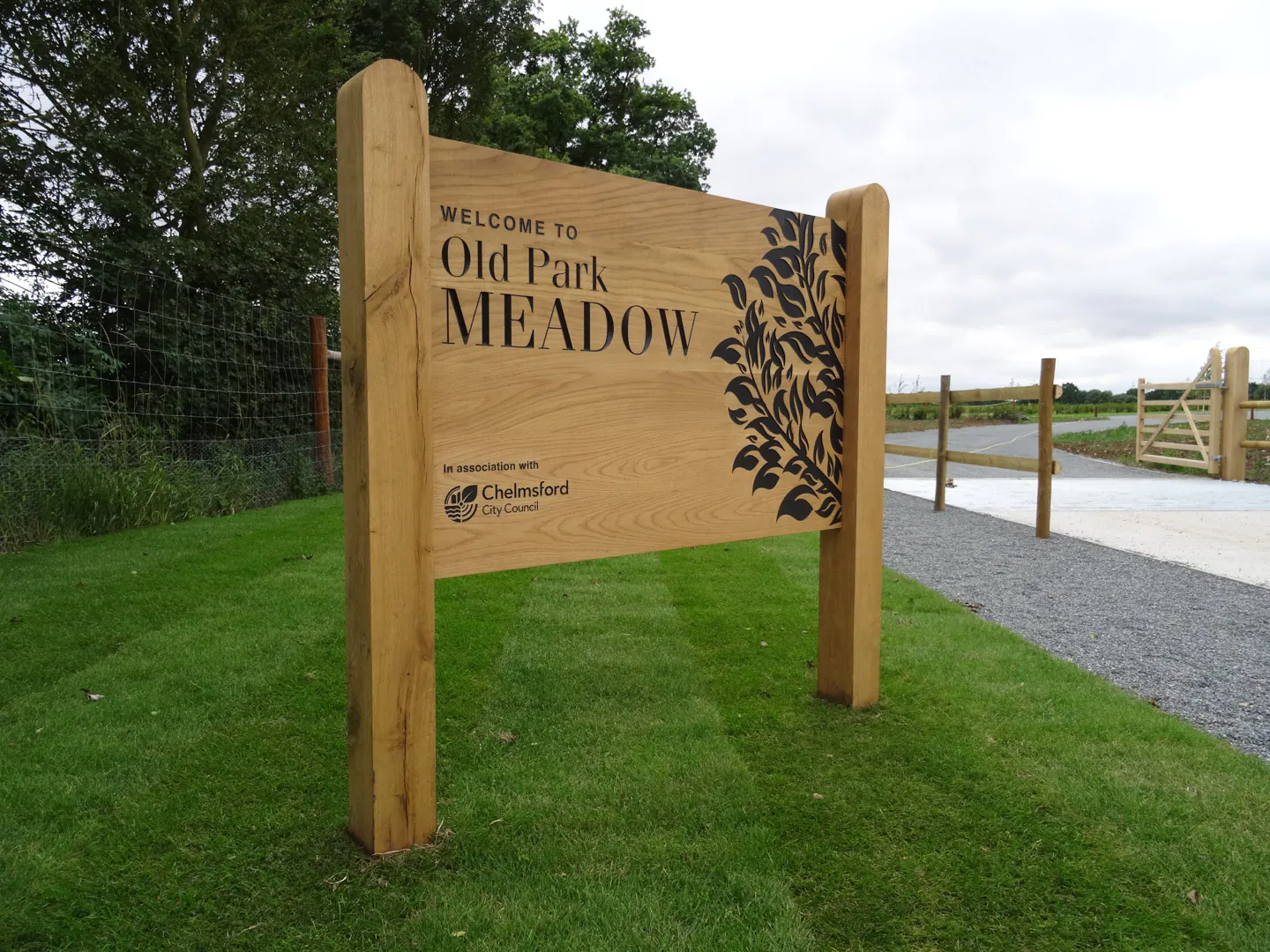 Woodsman™ entrance sign