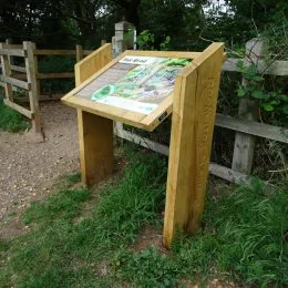Woodsman information lectern panel