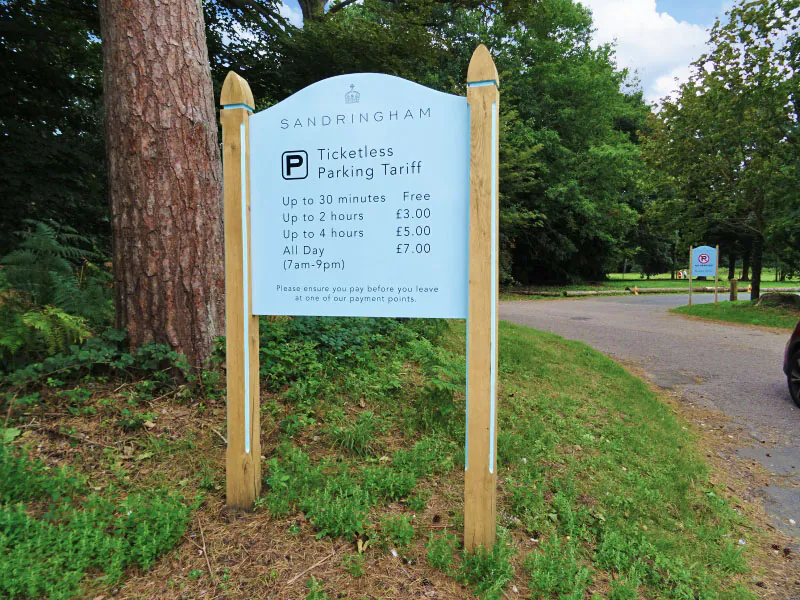 Car Park Tariff Sign Sandringham