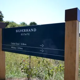 Grenadier directional sign wooden
