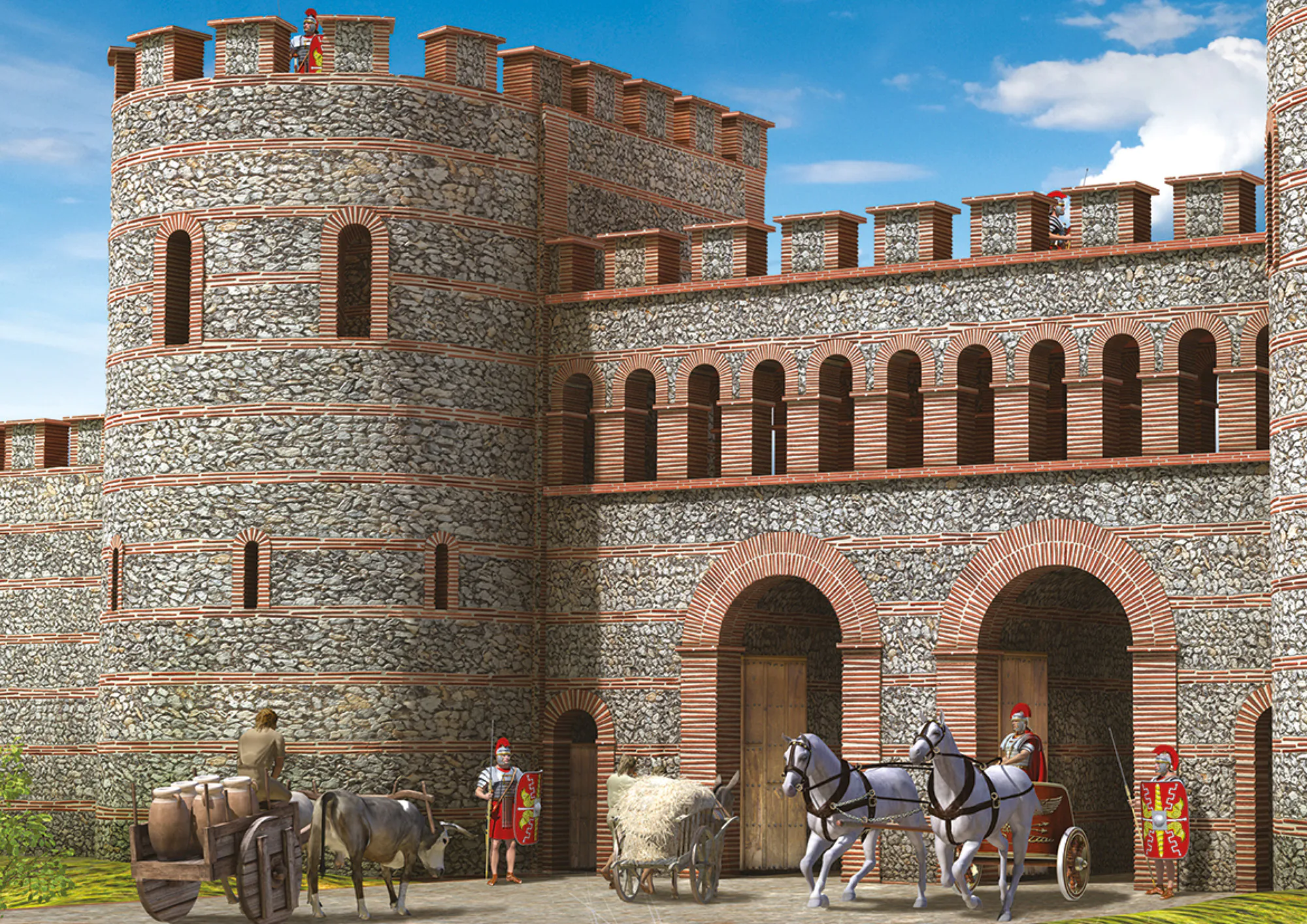 Illustration images detailed castle