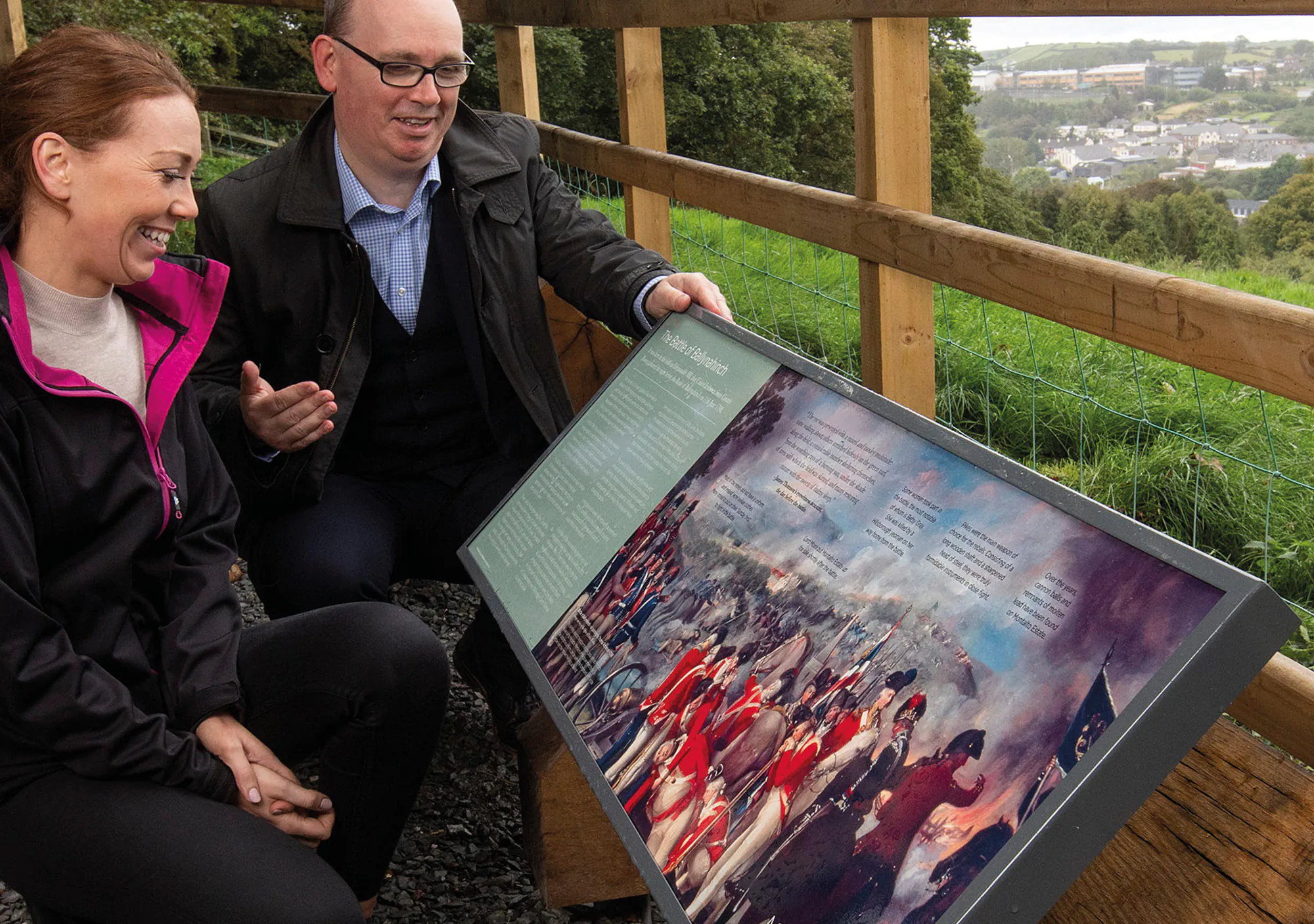 Interpretation panels in-situ