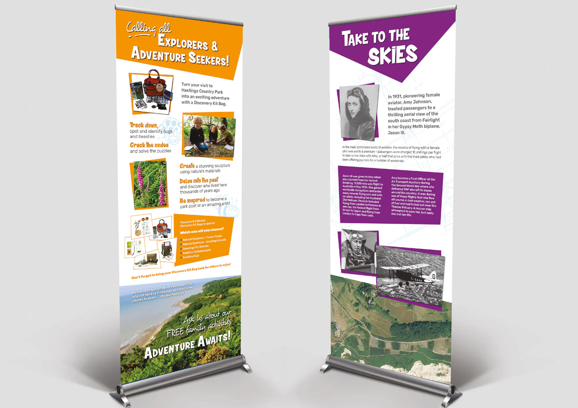 Printed literature interpretation banner