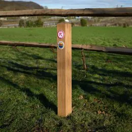 Waymarking directional post oak