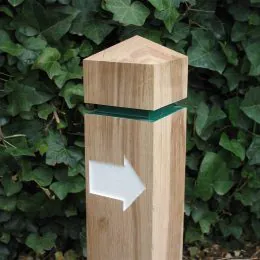 Waymarking post oak routed