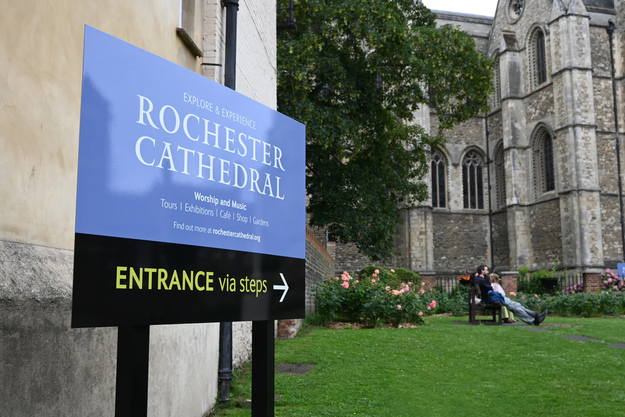 entrance sign