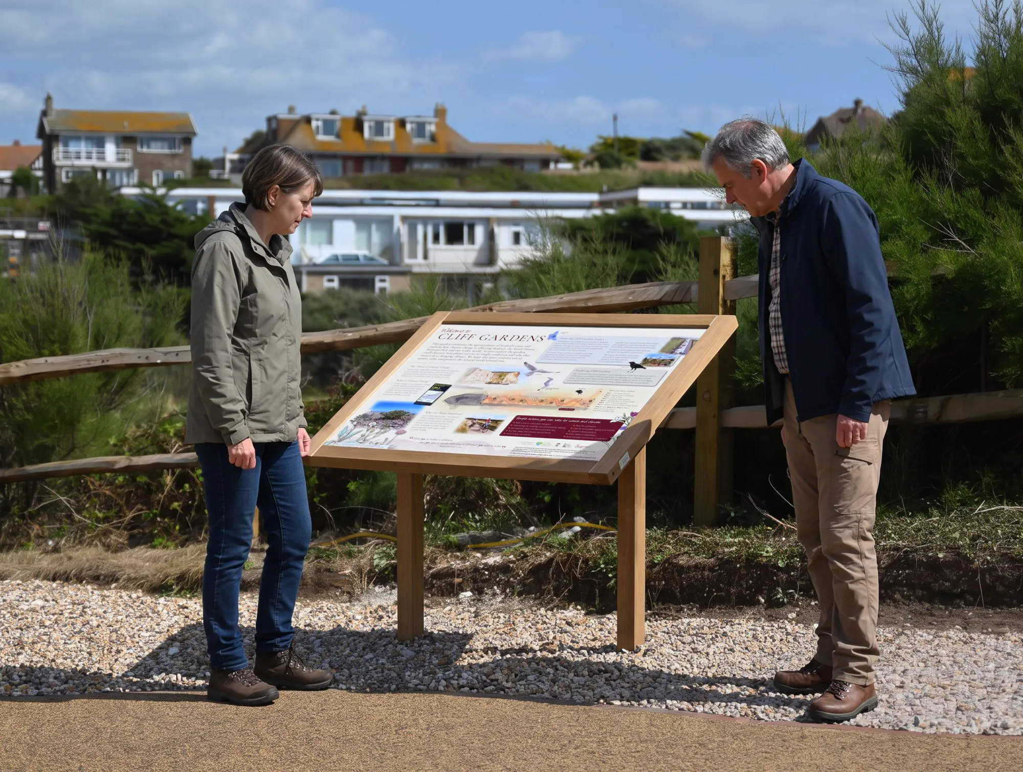 Raising awareness at Cliff Gardens, Seaford 